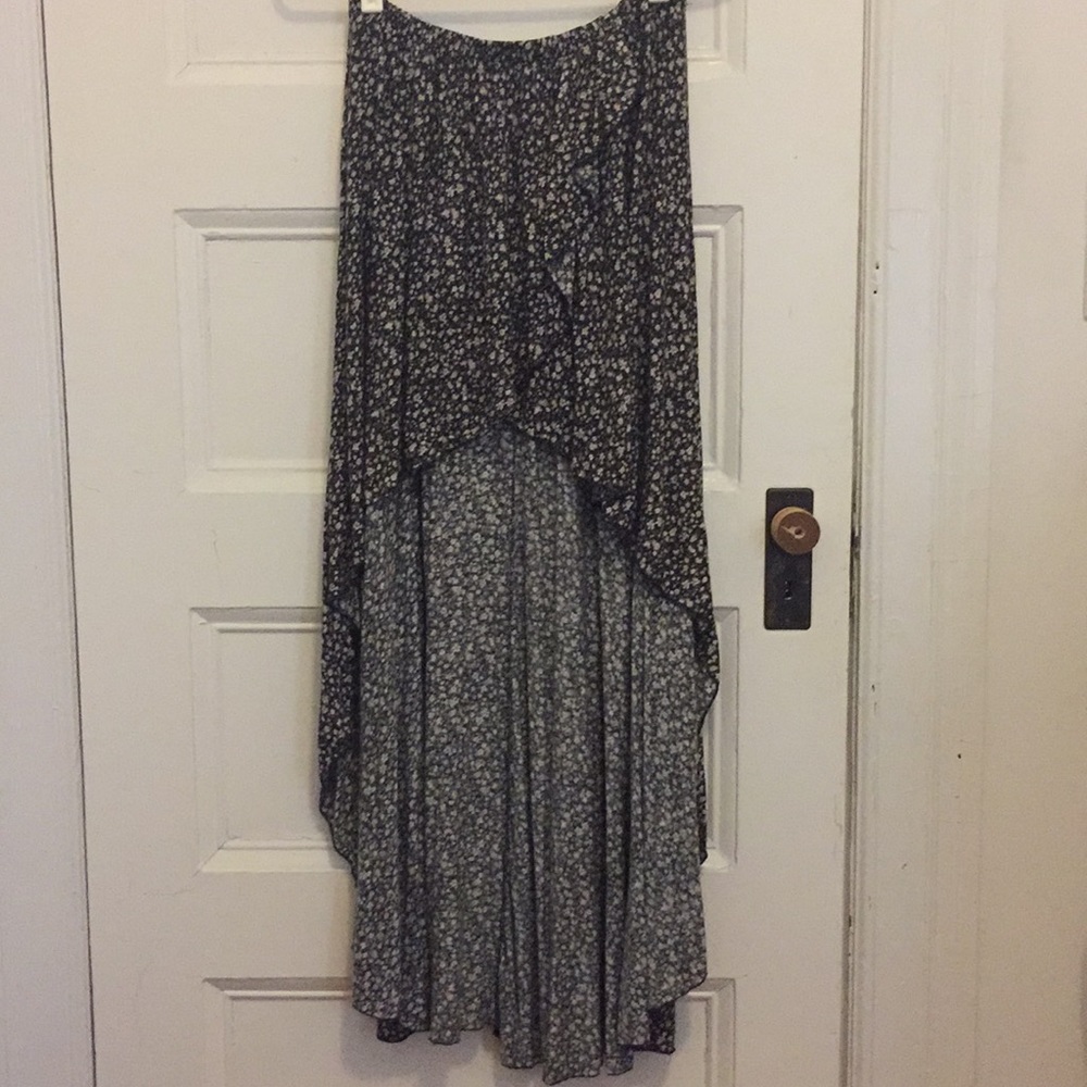 Brandy Melville Hi-Lo Floral Skirt